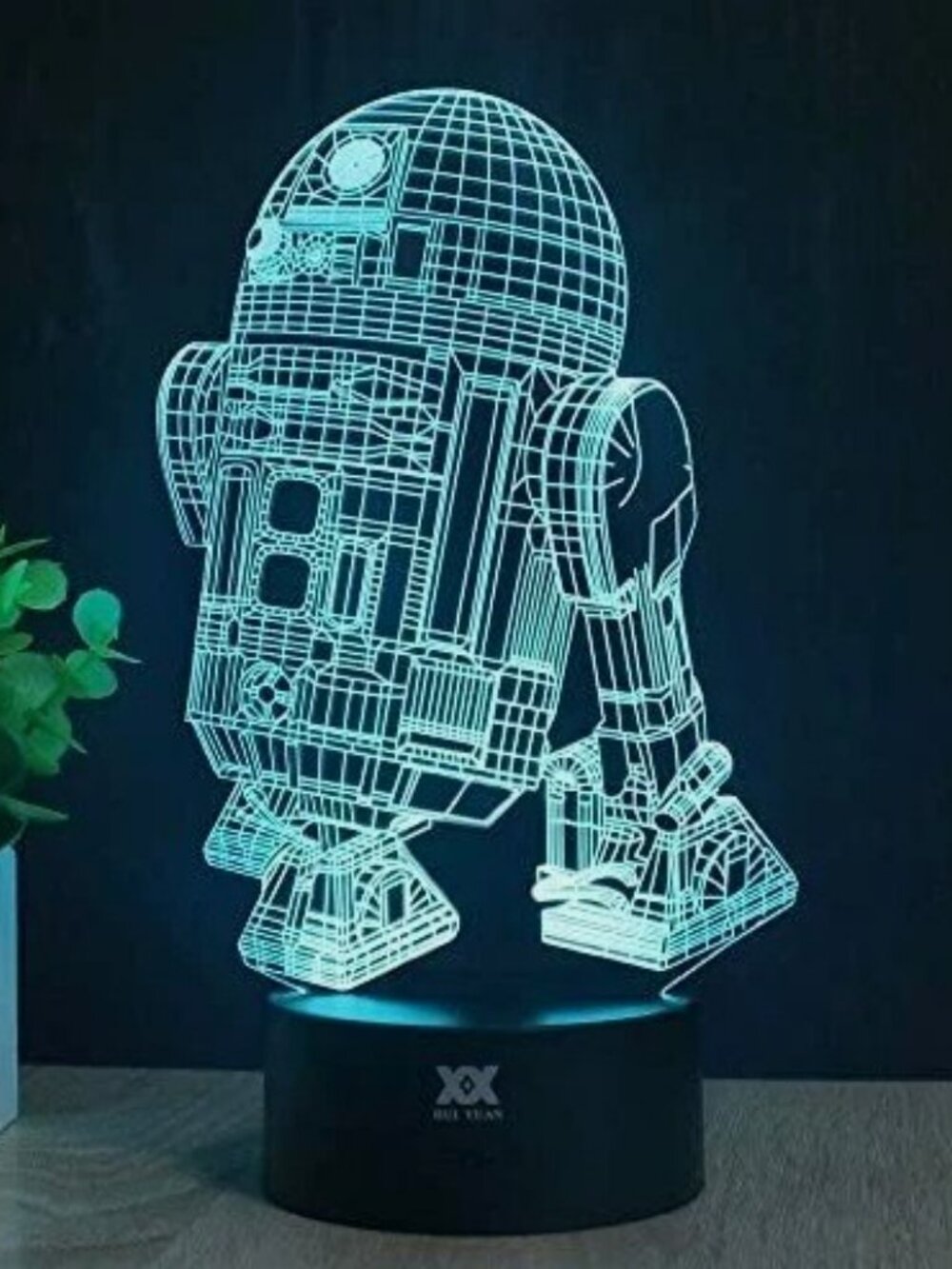 3d LAMP ILLUSION Star Wars R2-D2 Holographic Table Lamp (NEW)